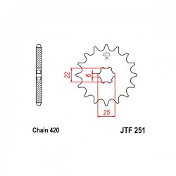 SGR 542010014 - PIGNONE HONDA (420) 14 D