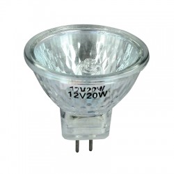 ACSUD 222105 - LAMPADA ALOGENA DICROICA 12V 20W D34 MASCHERA MANGA