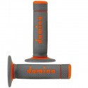 ACSUD 343910C - COPPIA MANOPOLE DOMINO CROSS BI-COMPOSITE GRIGIO / ARANCIO