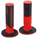 ACSUD 344114A - COPPIA MANOPOLE PRO GRIP 801 BLACK / RED