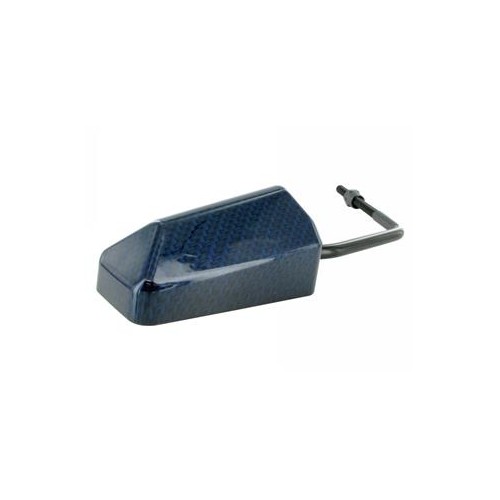 STR-250.00/BC - SPECCHIO STR8 F1-STYLE, UNIVERSALE, LOOK CARBONIO/BLU, FILETTO M8 SINISTROSO, INCLUSO ADATTATORE