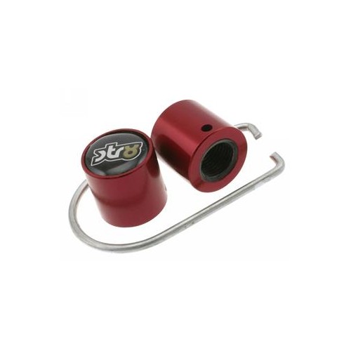 STR-545.33/RE - TAPPI VALVOLA STR8, CON ANTIFURTO, UNIVERSALE,ROSSO