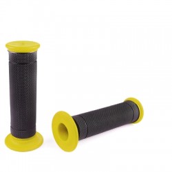 ACSUD 344222D - COPPIA MANOPOLE NOEND GRIP SMOOTE NERO / LEMON