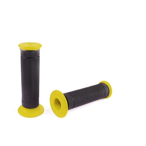 ACSUD 344222D - COPPIA MANOPOLE NOEND GRIP SMOOTE NERO / LEMON