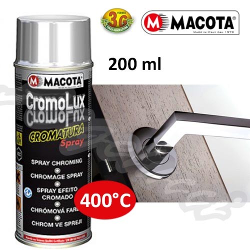 MACOTA 05204 - CROMOLUX CROMATURA SPRAY PER INTERNI ED ESTERNI 200ML.