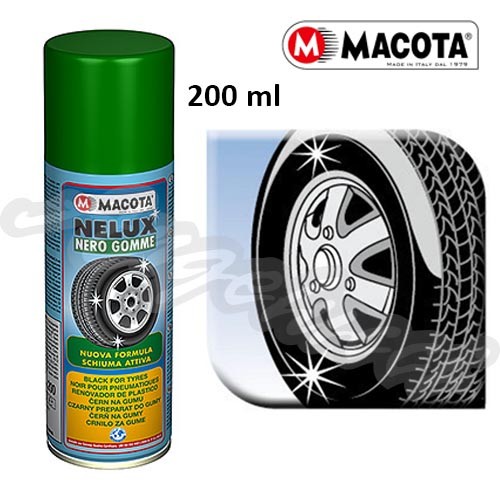 MACOTA 17004 - NELUX NERO GOMME SPRAY. SCHIUMA ATTIVA 200ML.