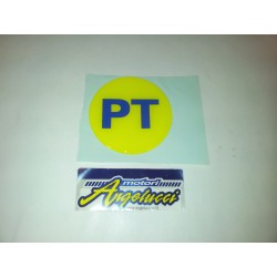 PIAGGIO 576524 TARGHETTA ADESIVO EMBLEMA DECALCO POSTE ITALIANE TONDO PT 80 MM PER BAULETTO