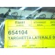 PIAGGIO 654104 TARGHETTA ADESIVO EMBLEMA DECALCO BORDO LATERALE DX DESTRO PER CARNABY