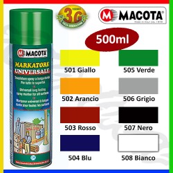 MACOTA 04502 - MARKATORE MARCATORE SPRAY CON VALVOLA 360° ARANCIO 500ML.