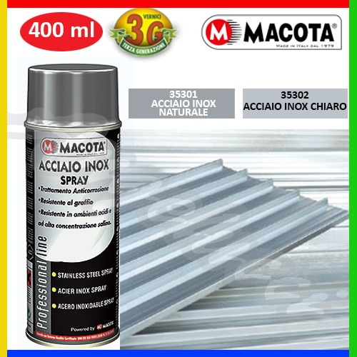 MACOTA 35302 - ACCIAIO SPRAY CHIARO 400ML.