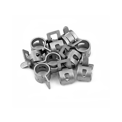 ACSUD 423800C - CLIPS PER TUBO BENZINA D.6MM (SET DA 10 PEZZI)