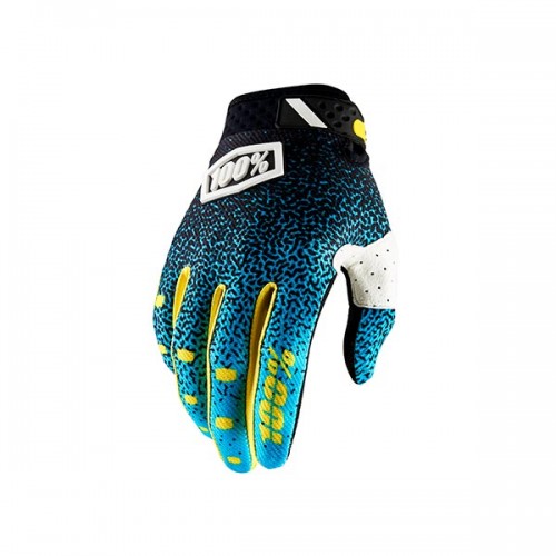 SGR 463027L - GUANTI RIDEFIT 100% CYAN/BLACK (L)