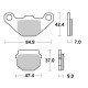 SGR 656101HM - COPPIA PASTICCHE FRENO HM SUZUKI-KAWA-ITALJET