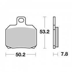 SGR 656157HM - COPPIA PASTICCHE FRENO HM PIAGGIO