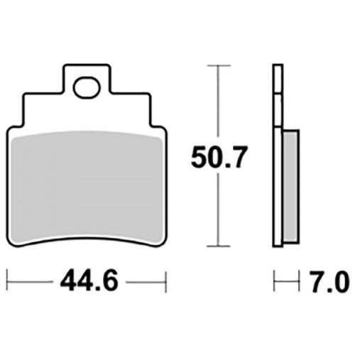 SGR 656171HM - SET4PZ.PASTICCHE FRENO HM KYMCO-SYM