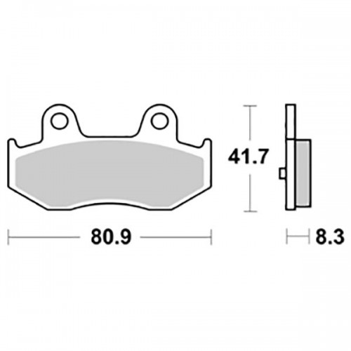 SGR 656174HM - COPPIA PASTICCHE FRENO HM SUZUKI