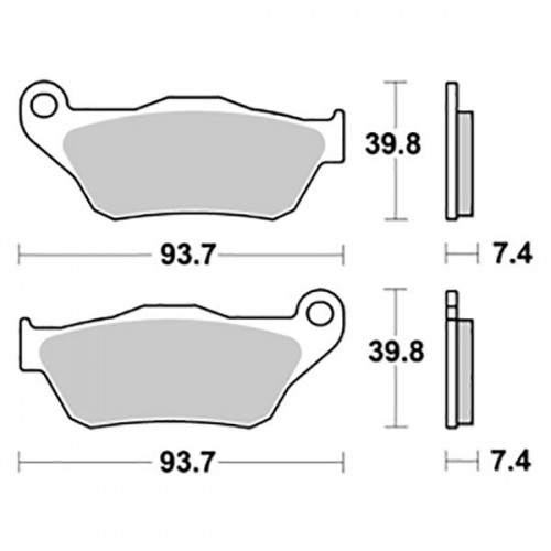 SGR 656194HM - COPPIA PASTICCHE FRENO HM YAMAHA