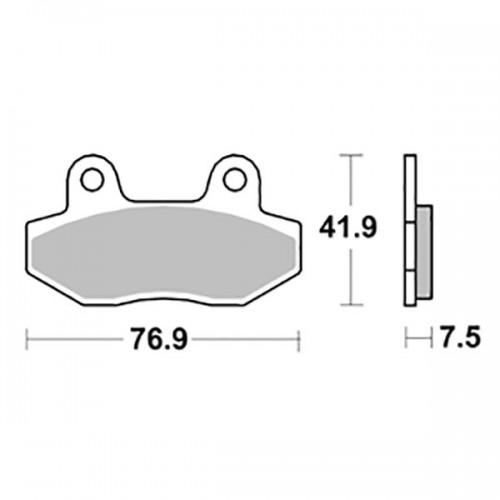 SGR 656200HM - COPPIA PASTICCHE FRENO HM PEUGEOT-GARELLI