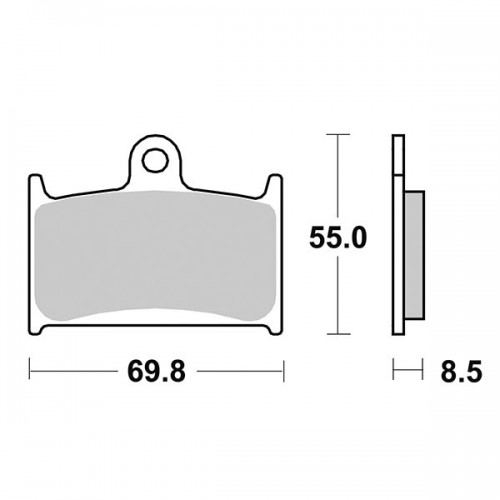 SGR 656624SP - COPPIA PASTICCHE FRENO SP SUZUKI-TRIUMPH-YAMAHA