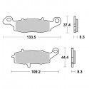 SGR 656704SP - COPPIA PASTICCHE FRENO SP KAWASKI-SUZUKI