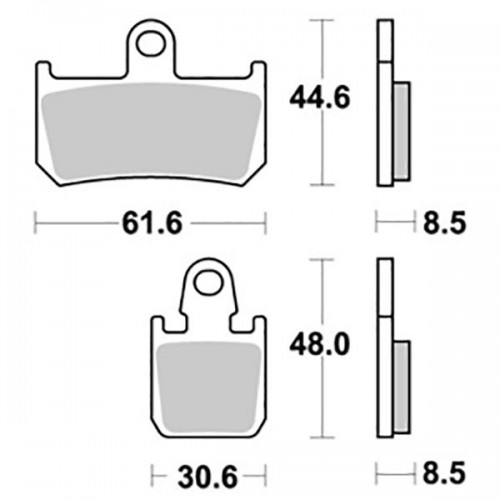 SGR 656839SP - COPPIA PASTICCHE FRENO SP YAMAHA