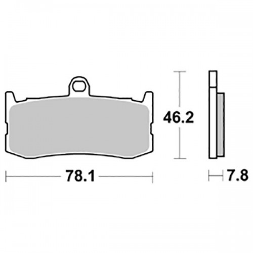 SGR 656864SP - COPPIA PASTICCHE FRENO SP TRIUMPH