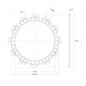 SGR 741185 - DISCO FRIZIONE GIARIA GIAPPONESE OEM21441-37400