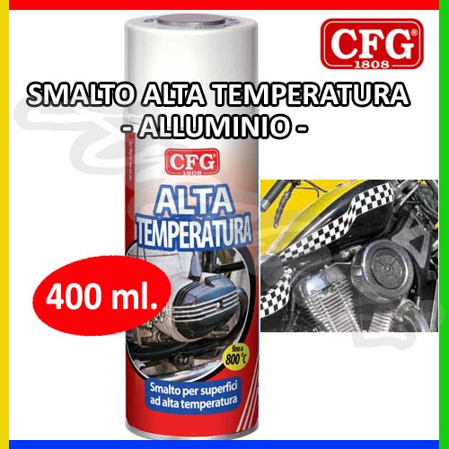 CFG S0510 VERNICE ALTA TEMPERATURA COLORE ALLUMINIO 400 ML