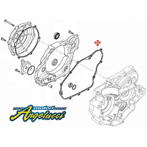 HUSQVARNA 8000A6997 - GUARNIZIONE COPERCHIO FRIZIONE DX TE TC TXC 250 310