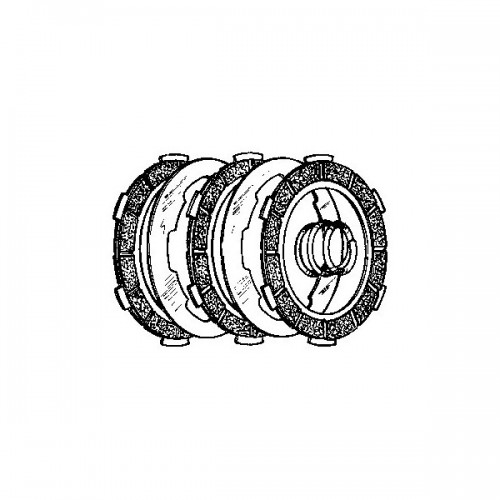 SGR 440420 - SR(3PZ) DISCHI FRIZIONE VESPA 50-125-ET3