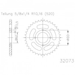 SGR 540327353 - CORONA ACCIAIO SACHS (520) 53 D