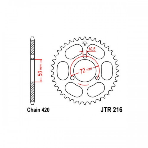 SGR 541010037 - CORONA ACCIAIO HONDA (420) 37 D