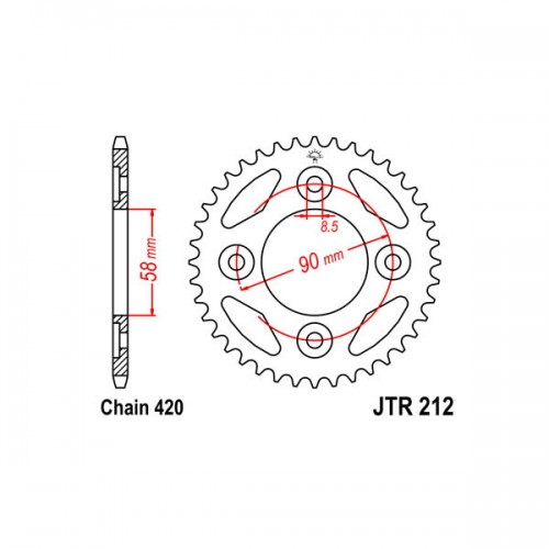 SGR 541011735 - CORONA ACCIAIO HONDA (420) 35 D