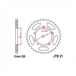 SGR 541021252 - CORONA ACCIAIO HONDA (520) 52 D