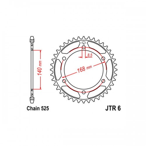 SGR 541021538 - CORONA ACCIAIO HONDA (520) 38 D