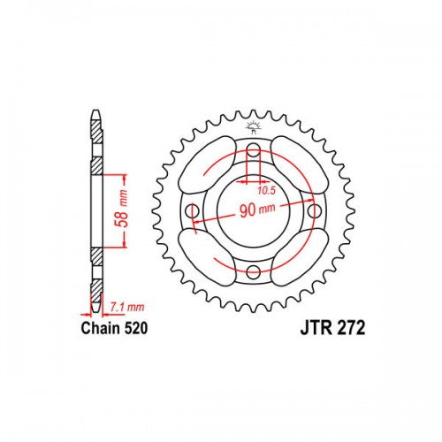 SGR 541021831 - CORONA ACCIAIO HONDA (520) 31 D