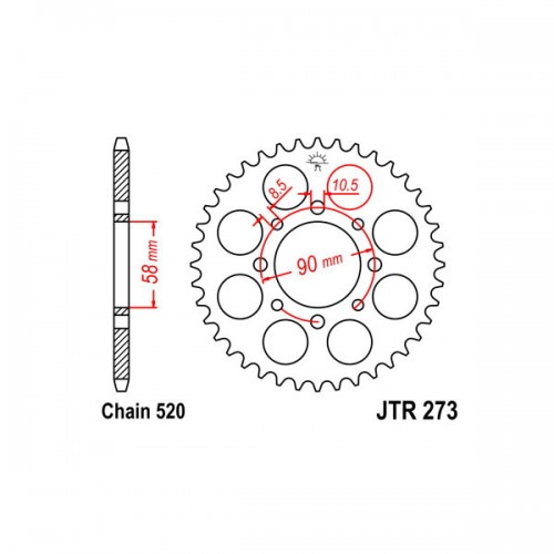 SGR 541022141 - CORONA ACCIAIO HONDA (520) 41 D