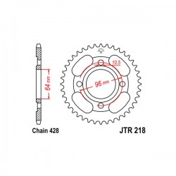 SGR 541023144 - CORONA ACCIAIO HONDA (428) 44 D