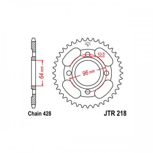 SGR 541023144 - CORONA ACCIAIO HONDA (428) 44 D