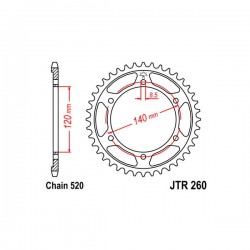 SGR 541031138 - CORONA ACCIAIO HONDA (520) 38 D