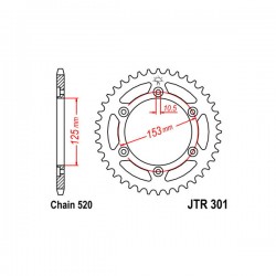 SGR 541032045 - CORONA ACCIAIO HONDA (520) 45D