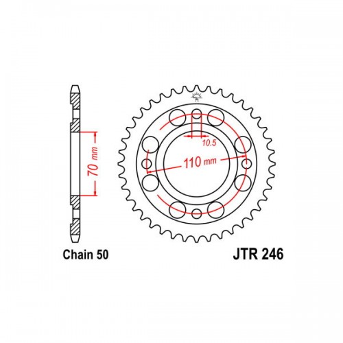 SGR 541040235 - CORONA ACCIAIO HONDA (530) 35 D