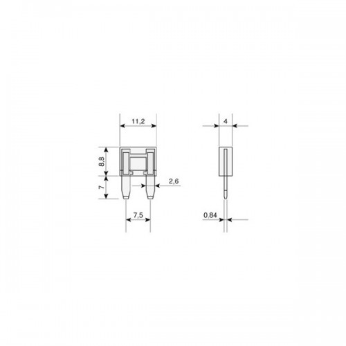 SGR 603000 - KIT DA 100 PZ DI FUSIBILE MINI LAMA 5A (PEZZI 100)