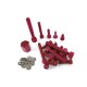 ACSUD 171104 - KIT COMPLETO VITI DECO ERGAL BOOST ROSSO