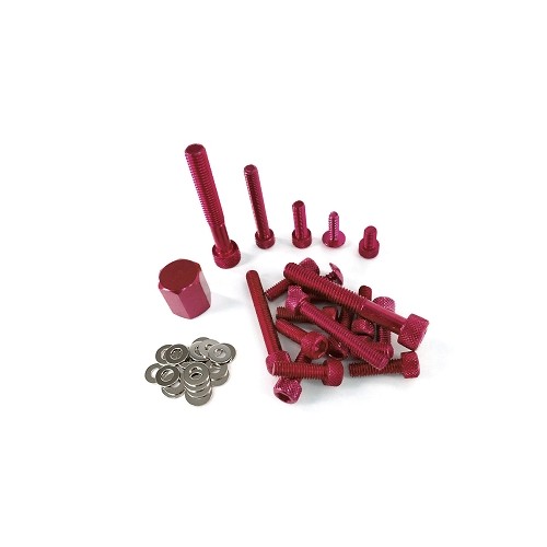 ACSUD 171104 - KIT COMPLETO VITI DECO ERGAL BOOST ROSSO