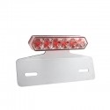 ACSUD 204425 - FARO POSTERIORE FILA 6 LEDS + PORTA TARGA OMOLOGATO