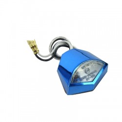 ACSUD 204601A - LUCE TARGA TNT HEPTA  LEDS OMOLOGATA BLU ANODIZZATO