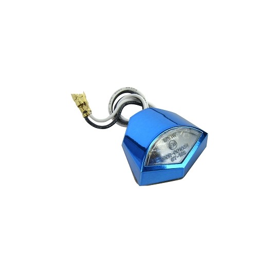 ACSUD 204601A - LUCE TARGA TNT HEPTA  LEDS OMOLOGATA BLU ANODIZZATO