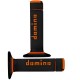 ACSUD 343910A - COPPIA MANOPOLE DOMINO CROSS BI-COMPOSITE NERO/ARANCIO