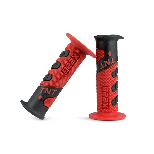 ACSUD 344199 - COPPIA MANOPOLE TNT RACING GRIP 922X ROSSO/NERO